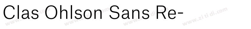 Clas Ohlson Sans Re字体转换